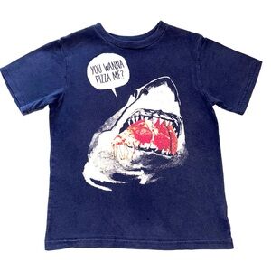 Place Navy Blue Shark Pizza Graphic Tee